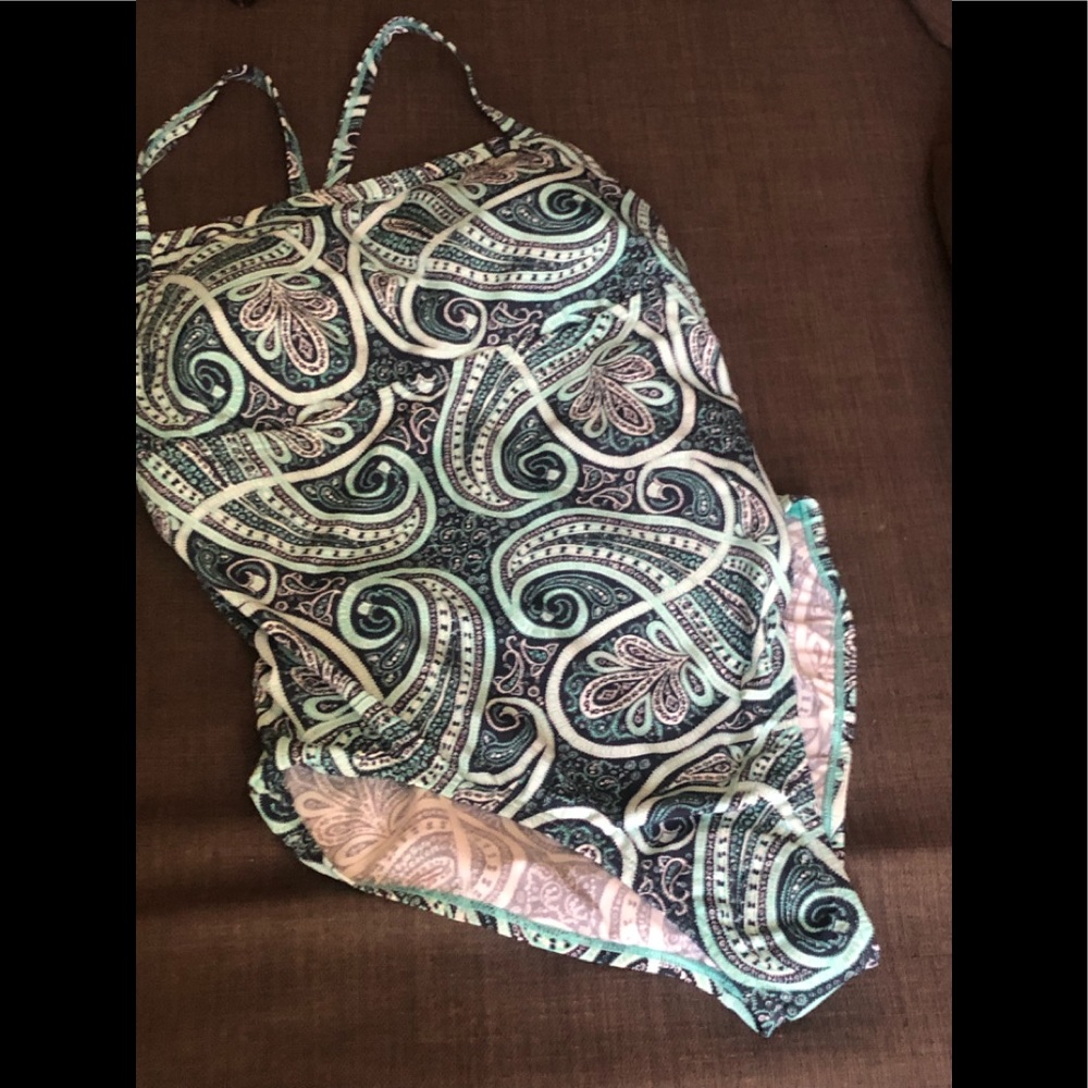 New Nike t strap paisley print swimsuit